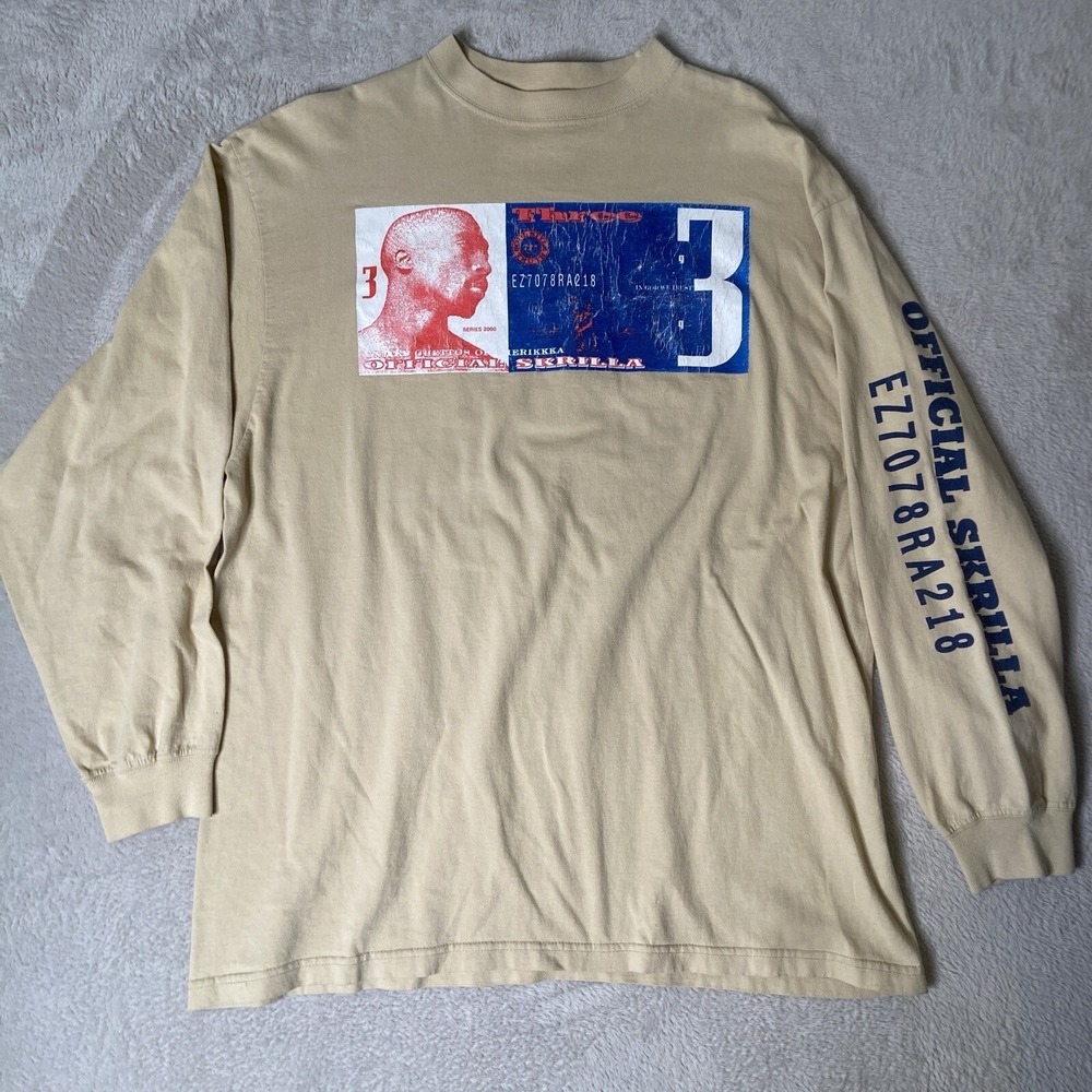 Tupac Shakur‎ Official Skrilla Longsleeve Shirt Men Extra Large Vintage Preowned